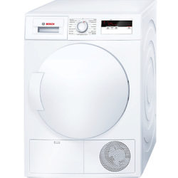 Bosch WTH83000GB Heat Pump Condenser Tumble Dryer, 8kg Load, A+ Energy Rating, White